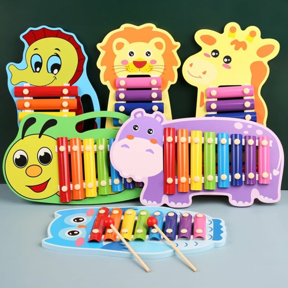Xylofon i form av trädjur för färgglada barn