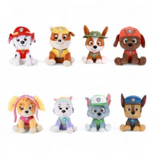 Pat'Patrouille gosedjur med färgglada uniformer för hela räddningsteamet.