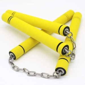Nunchaku med gul svamp