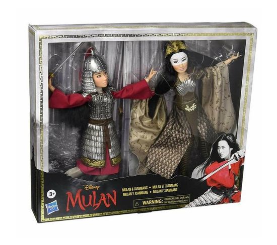 Disney - Mulan krigare dockuppsättning Mulan krigardocka med krigarskydd