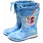 Vattentäta regnstövlar för barn i snow queen blue