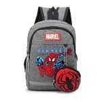 Spiderman-ryggsäck för barn med grå väska och rött och blått motiv