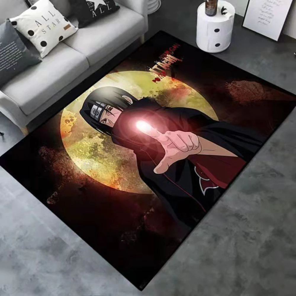 Svart rektangulär matta naruto