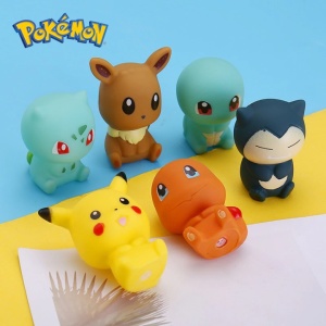 Pokémon badleksaker för barn med gul och blå bakgrund
