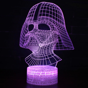 3D-figur i akryl Star Wars led violet