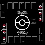 Pokémon-kortspelsmatta, svart