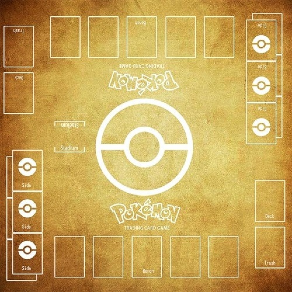 Gyllene Pokémon kortspelsmatta
