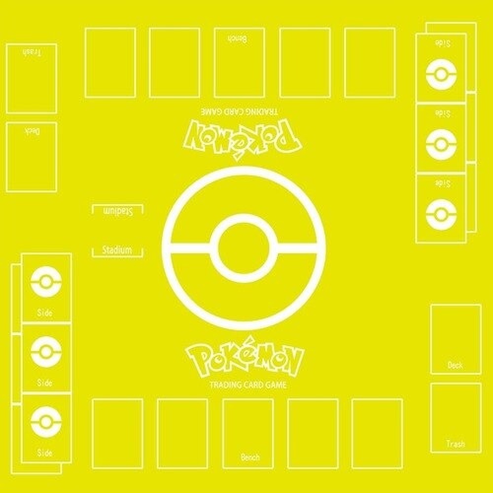 Gul Pokemon kortspelsmatta
