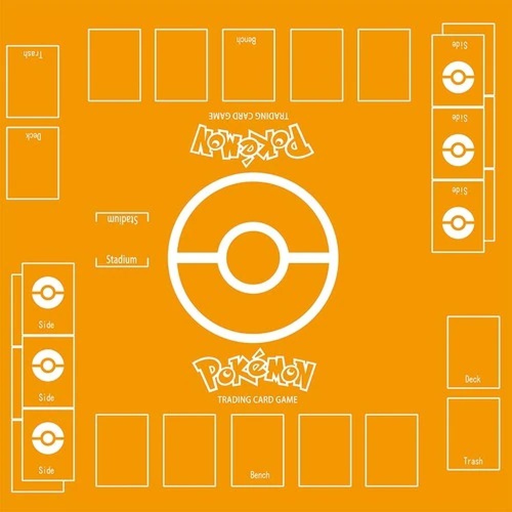 Pokemon orange kortspelsmatta