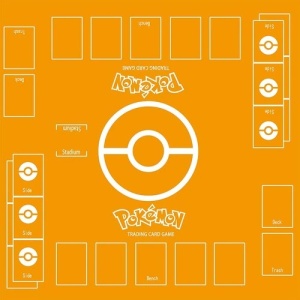 Pokemon orange kortspelsmatta