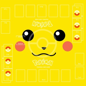 Pokémon pikachu kortspelsmatta