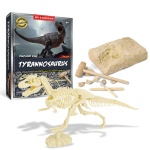 Utsökt dinosauriefossilutgrävningssats för barn med t rex-skelett