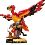 Lego Harry Potter Fumseck och Owl för barn färgade i rött och gult
