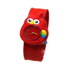 Lilla röda papegojan klocka för barn