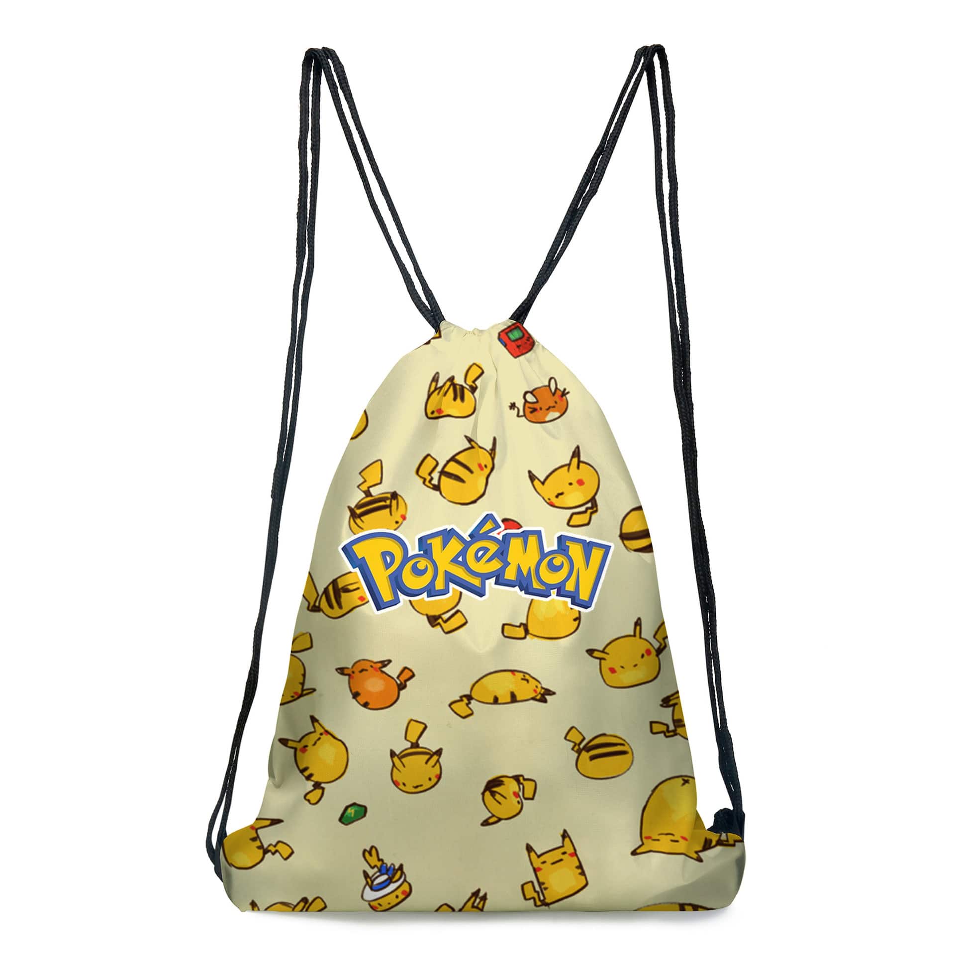 Pokémon gul ryggsäck med tunna remmar