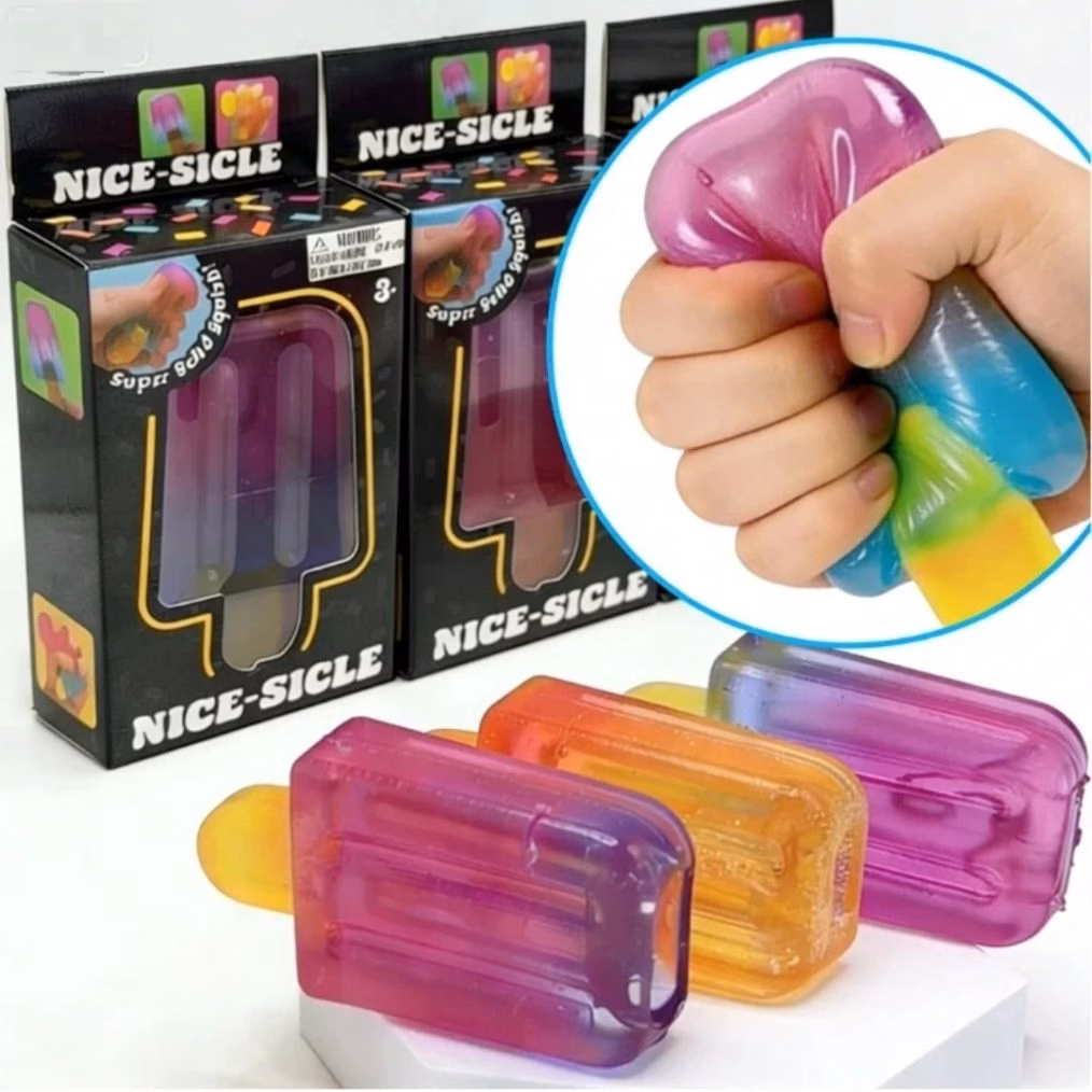 Squishy Needoh popsicle, sensorisk anti-stress squeeze leksak för barn - Bild 6